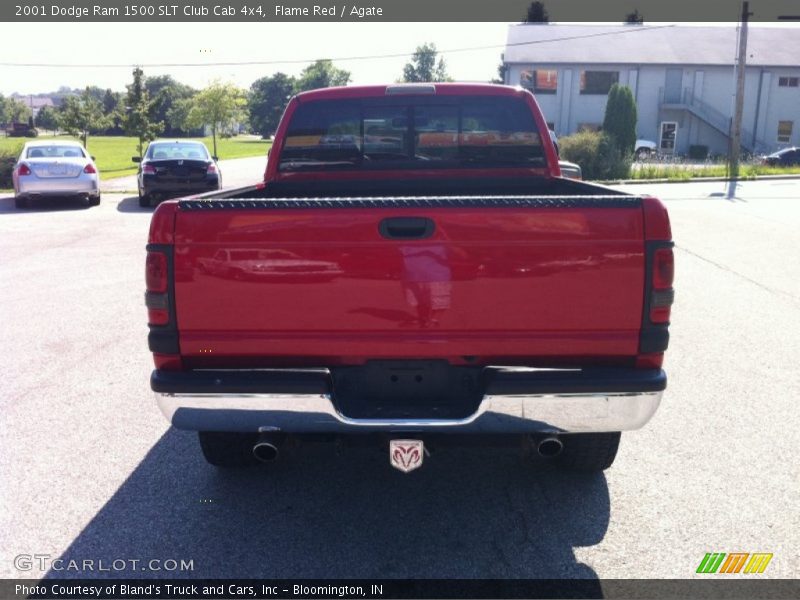 Flame Red / Agate 2001 Dodge Ram 1500 SLT Club Cab 4x4