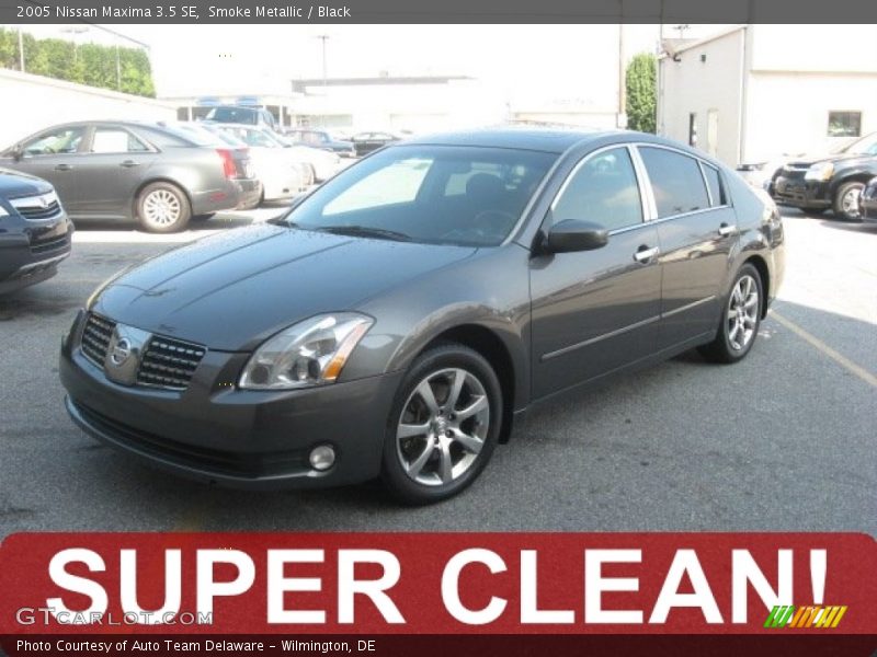 Smoke Metallic / Black 2005 Nissan Maxima 3.5 SE