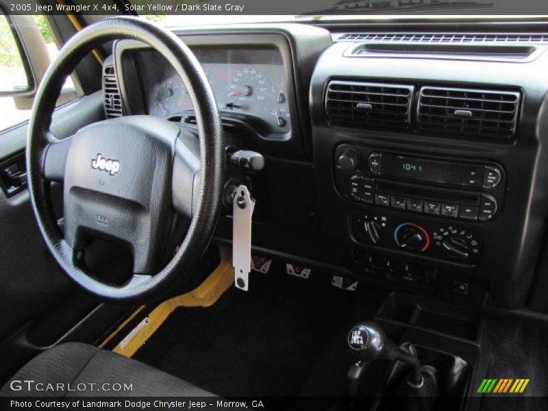 Solar Yellow / Dark Slate Gray 2005 Jeep Wrangler X 4x4