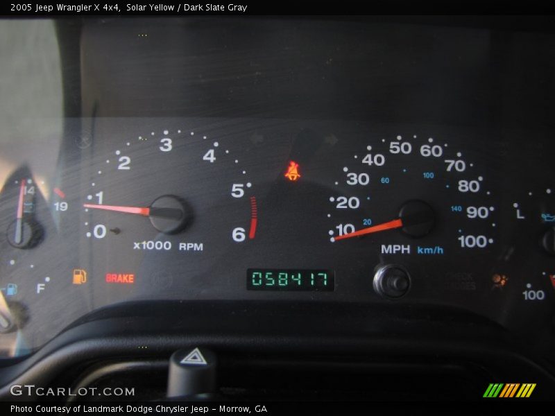Solar Yellow / Dark Slate Gray 2005 Jeep Wrangler X 4x4