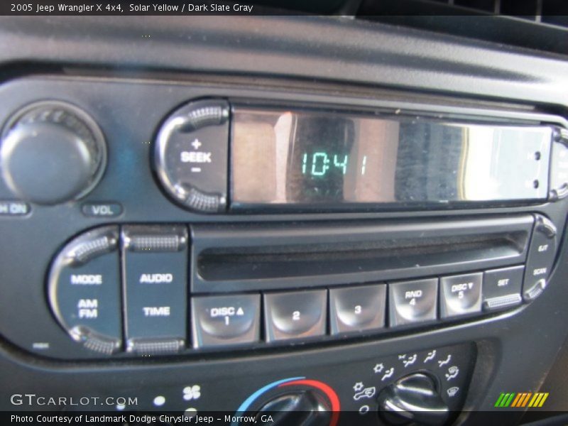 Solar Yellow / Dark Slate Gray 2005 Jeep Wrangler X 4x4