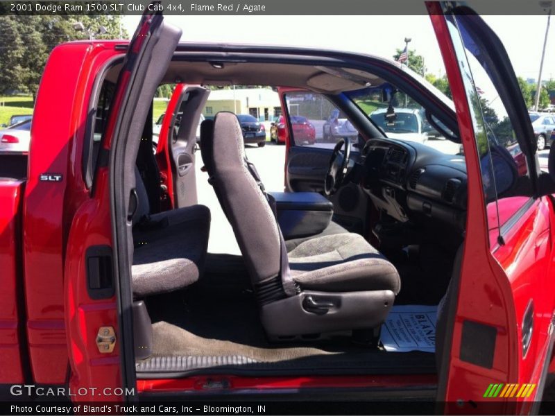 Flame Red / Agate 2001 Dodge Ram 1500 SLT Club Cab 4x4
