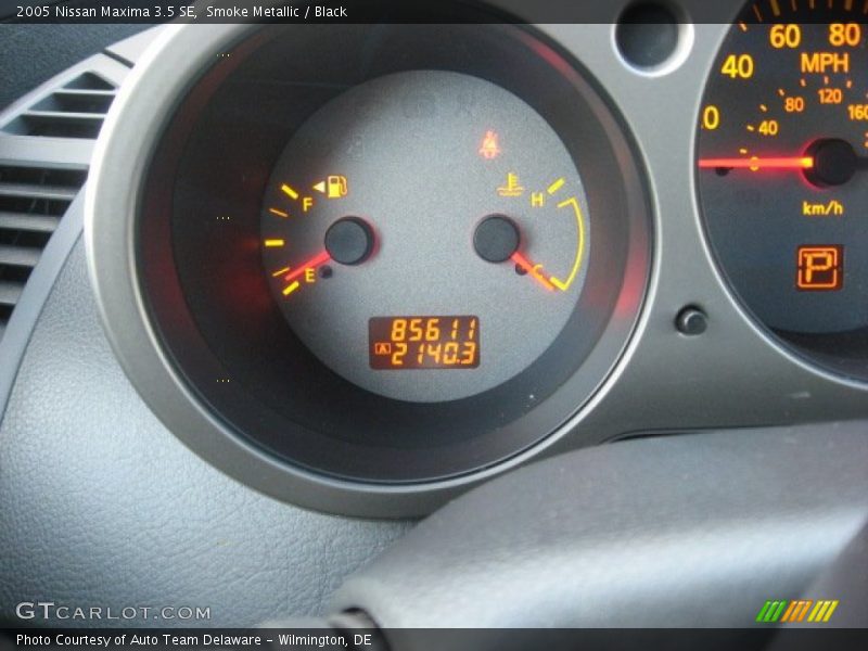 Smoke Metallic / Black 2005 Nissan Maxima 3.5 SE