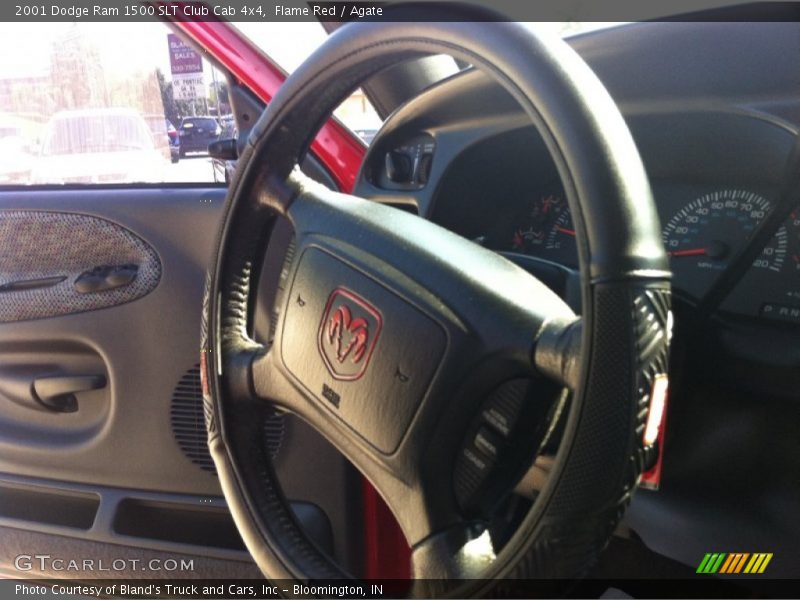 Flame Red / Agate 2001 Dodge Ram 1500 SLT Club Cab 4x4