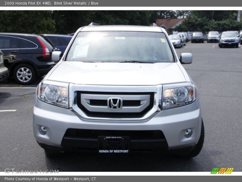 Billet Silver Metallic / Blue 2009 Honda Pilot EX 4WD