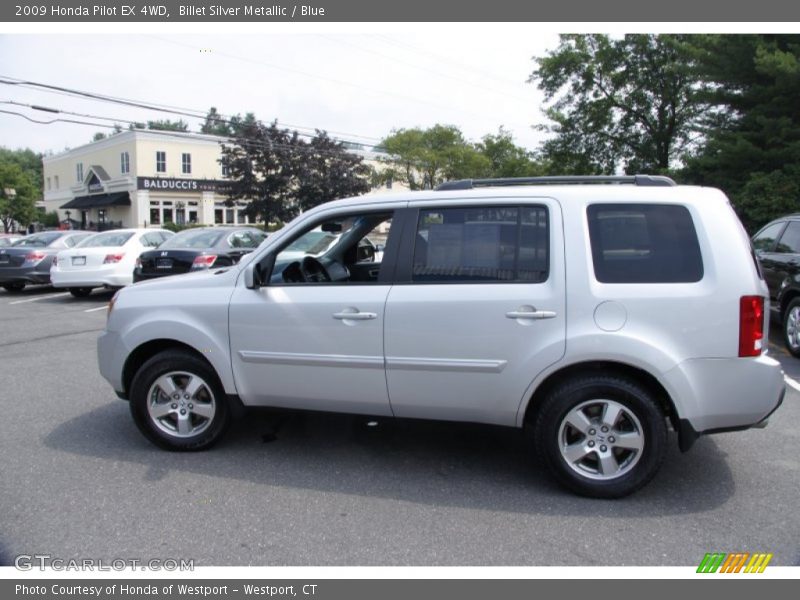 Billet Silver Metallic / Blue 2009 Honda Pilot EX 4WD