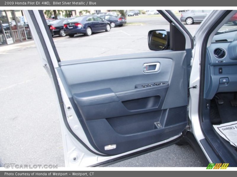 Billet Silver Metallic / Blue 2009 Honda Pilot EX 4WD