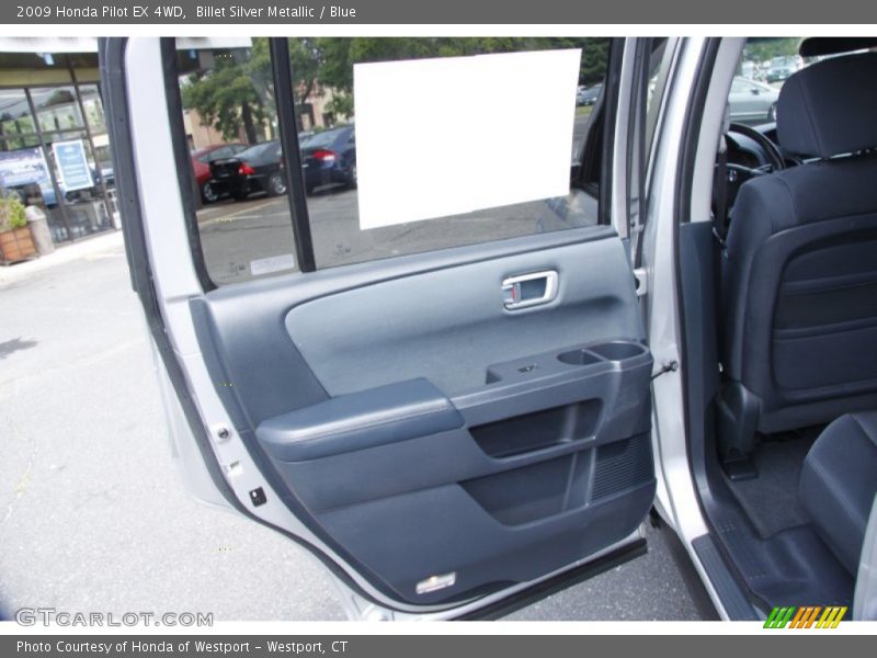 Billet Silver Metallic / Blue 2009 Honda Pilot EX 4WD