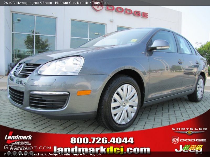 Platinum Grey Metallic / Titan Black 2010 Volkswagen Jetta S Sedan