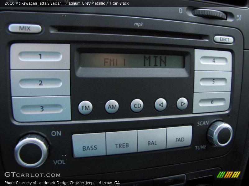Platinum Grey Metallic / Titan Black 2010 Volkswagen Jetta S Sedan