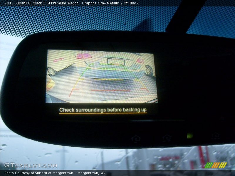 Graphite Gray Metallic / Off Black 2011 Subaru Outback 2.5i Premium Wagon