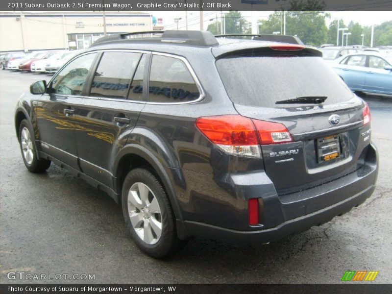 Graphite Gray Metallic / Off Black 2011 Subaru Outback 2.5i Premium Wagon