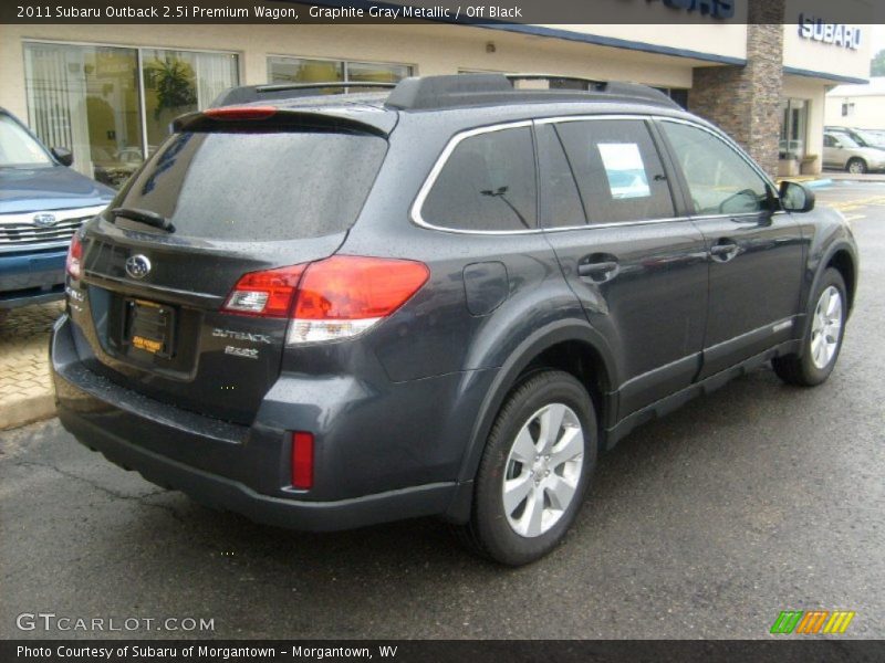 Graphite Gray Metallic / Off Black 2011 Subaru Outback 2.5i Premium Wagon