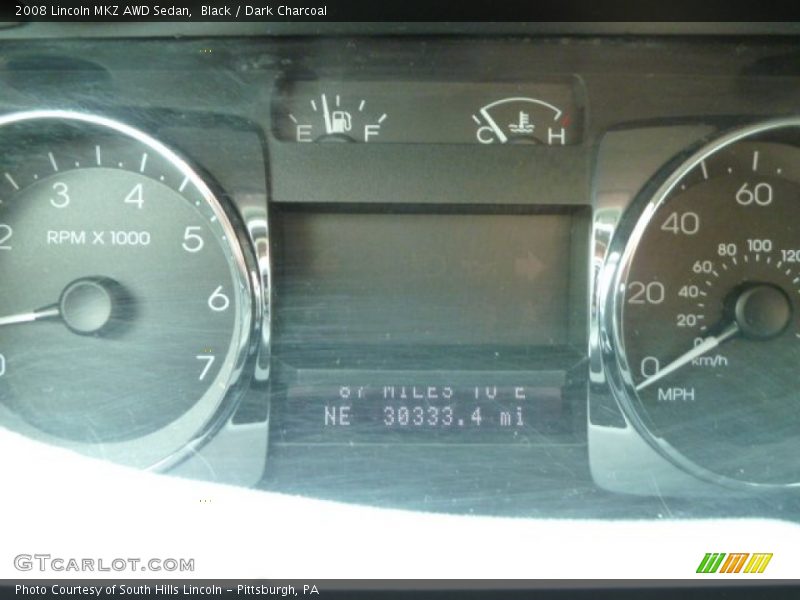 Black / Dark Charcoal 2008 Lincoln MKZ AWD Sedan
