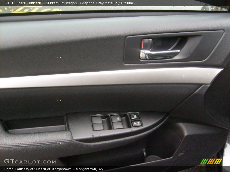 Graphite Gray Metallic / Off Black 2011 Subaru Outback 2.5i Premium Wagon