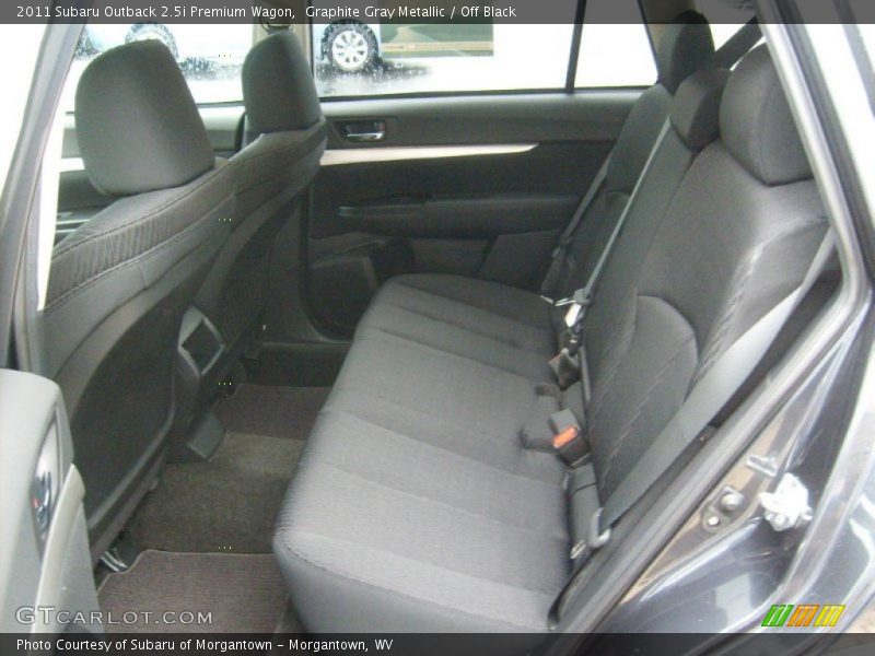 Graphite Gray Metallic / Off Black 2011 Subaru Outback 2.5i Premium Wagon