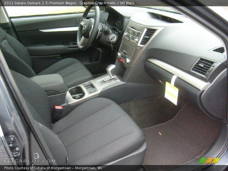Graphite Gray Metallic / Off Black 2011 Subaru Outback 2.5i Premium Wagon
