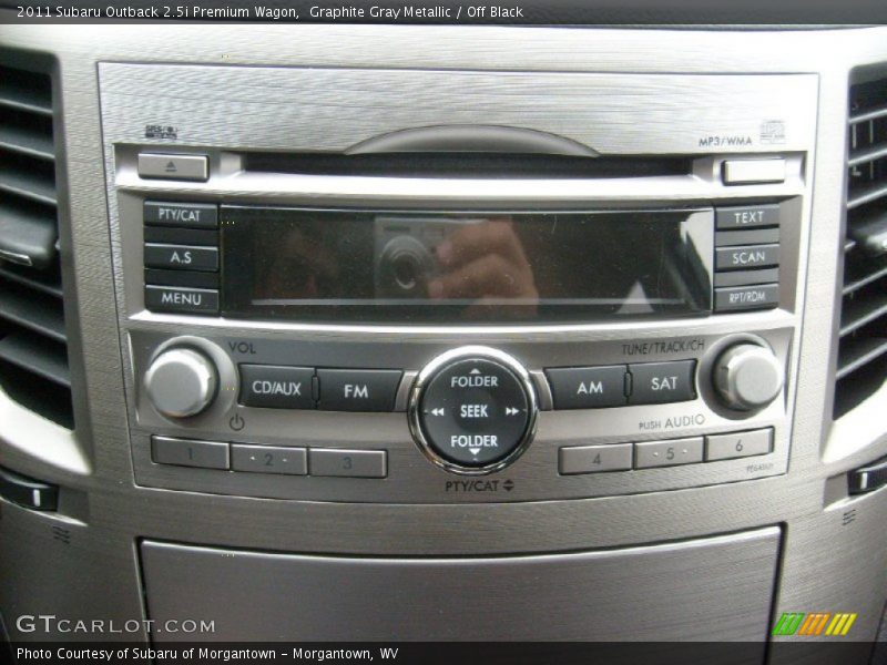 Graphite Gray Metallic / Off Black 2011 Subaru Outback 2.5i Premium Wagon