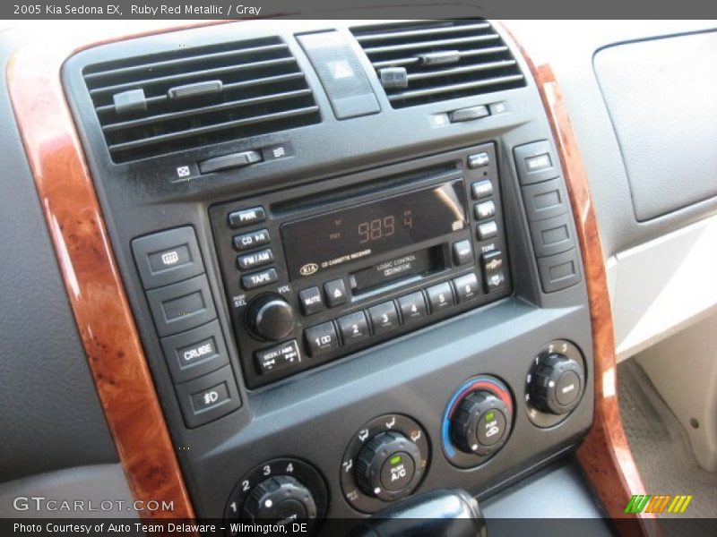 Ruby Red Metallic / Gray 2005 Kia Sedona EX