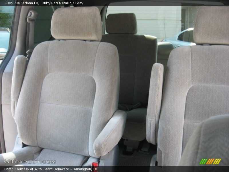 Ruby Red Metallic / Gray 2005 Kia Sedona EX