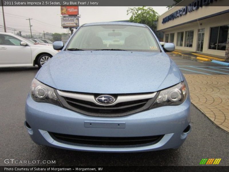 Sky Blue Pearl / Ivory 2011 Subaru Impreza 2.5i Sedan