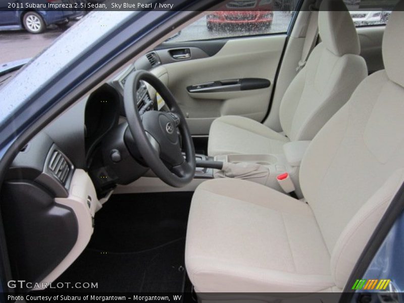 Sky Blue Pearl / Ivory 2011 Subaru Impreza 2.5i Sedan