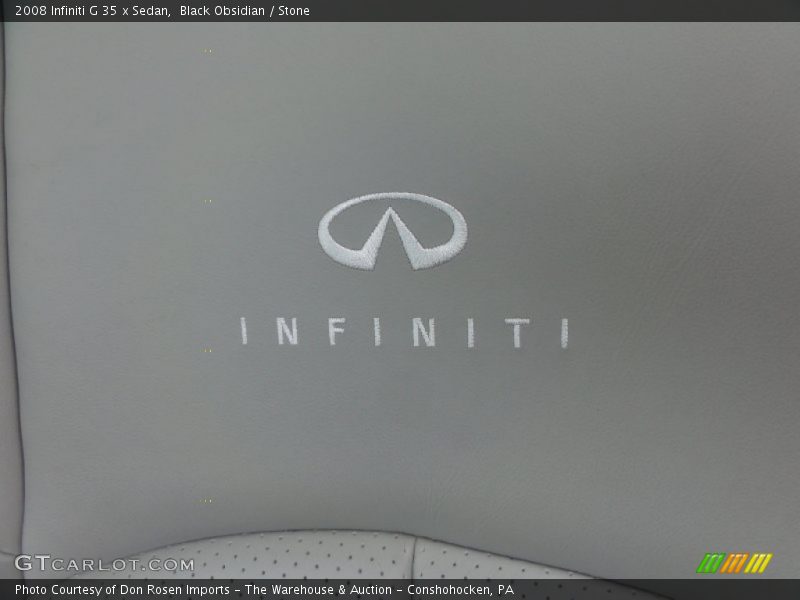 Black Obsidian / Stone 2008 Infiniti G 35 x Sedan