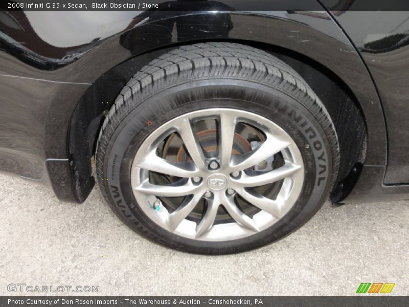Black Obsidian / Stone 2008 Infiniti G 35 x Sedan