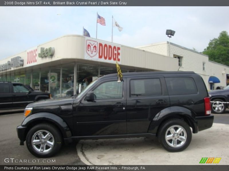 Brilliant Black Crystal Pearl / Dark Slate Gray 2008 Dodge Nitro SXT 4x4