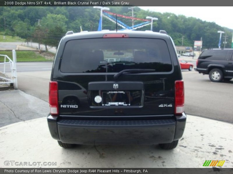 Brilliant Black Crystal Pearl / Dark Slate Gray 2008 Dodge Nitro SXT 4x4