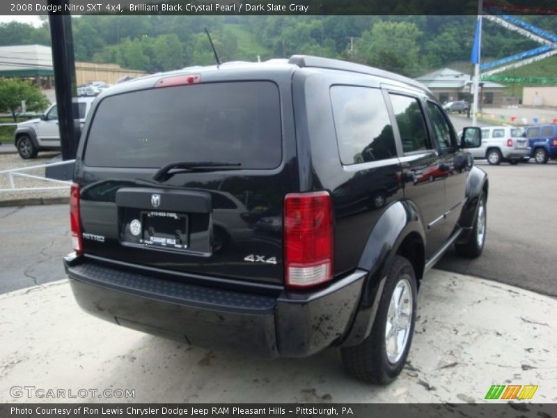 Brilliant Black Crystal Pearl / Dark Slate Gray 2008 Dodge Nitro SXT 4x4