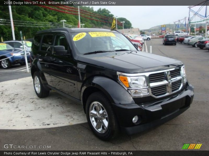 Brilliant Black Crystal Pearl / Dark Slate Gray 2008 Dodge Nitro SXT 4x4
