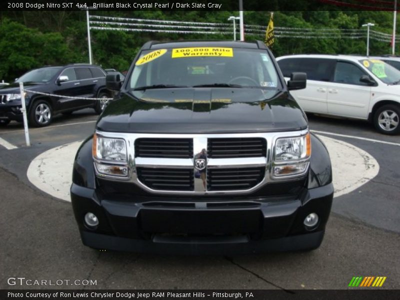 Brilliant Black Crystal Pearl / Dark Slate Gray 2008 Dodge Nitro SXT 4x4