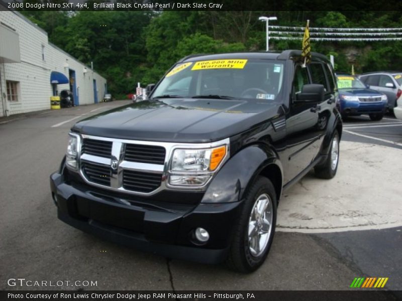 Brilliant Black Crystal Pearl / Dark Slate Gray 2008 Dodge Nitro SXT 4x4