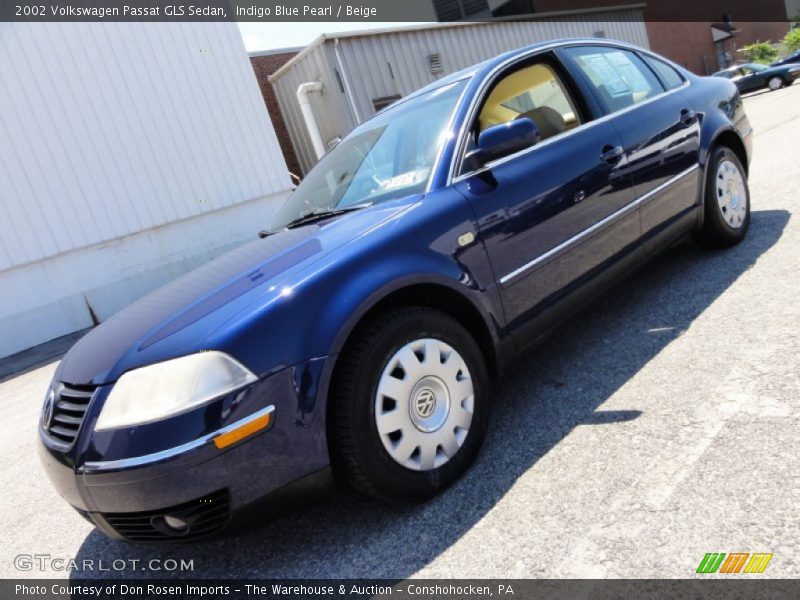 Indigo Blue Pearl / Beige 2002 Volkswagen Passat GLS Sedan