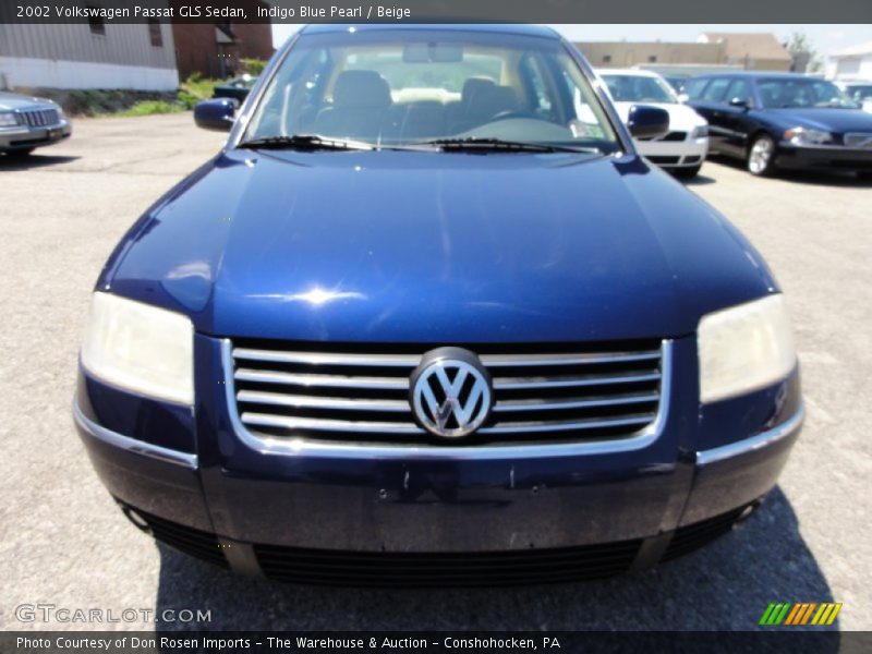 Indigo Blue Pearl / Beige 2002 Volkswagen Passat GLS Sedan