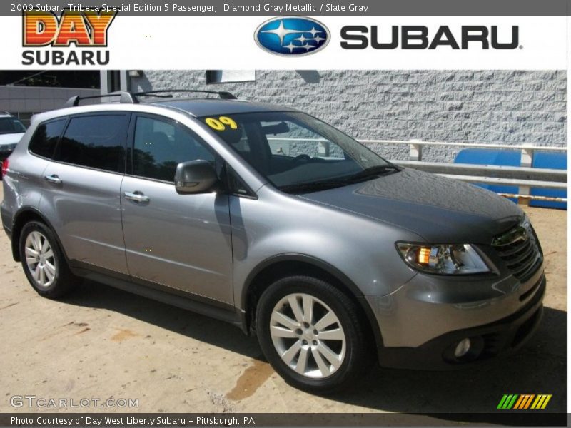 Diamond Gray Metallic / Slate Gray 2009 Subaru Tribeca Special Edition 5 Passenger