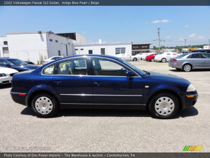Indigo Blue Pearl / Beige 2002 Volkswagen Passat GLS Sedan