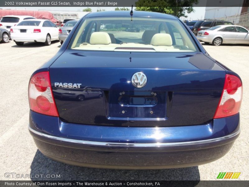 Indigo Blue Pearl / Beige 2002 Volkswagen Passat GLS Sedan