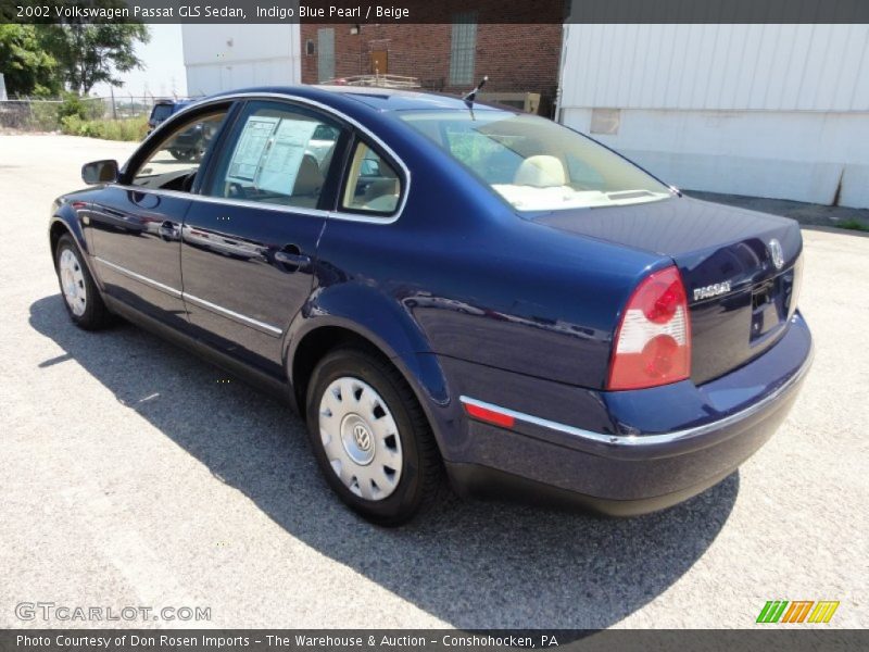 Indigo Blue Pearl / Beige 2002 Volkswagen Passat GLS Sedan