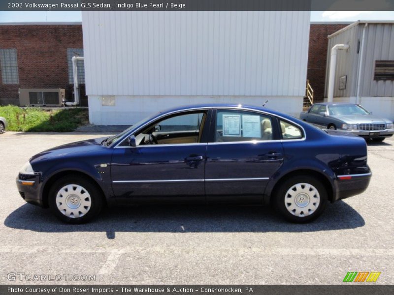 Indigo Blue Pearl / Beige 2002 Volkswagen Passat GLS Sedan