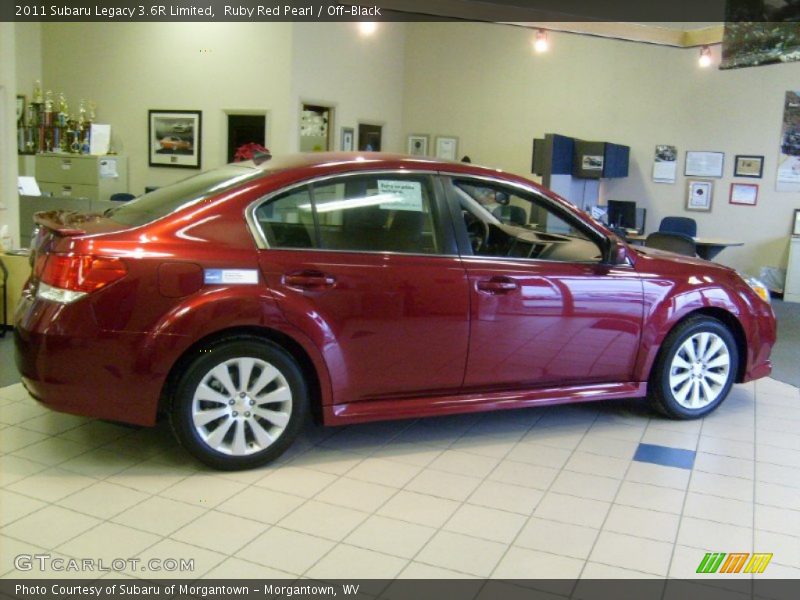 Ruby Red Pearl / Off-Black 2011 Subaru Legacy 3.6R Limited