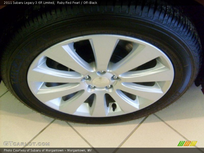 Ruby Red Pearl / Off-Black 2011 Subaru Legacy 3.6R Limited