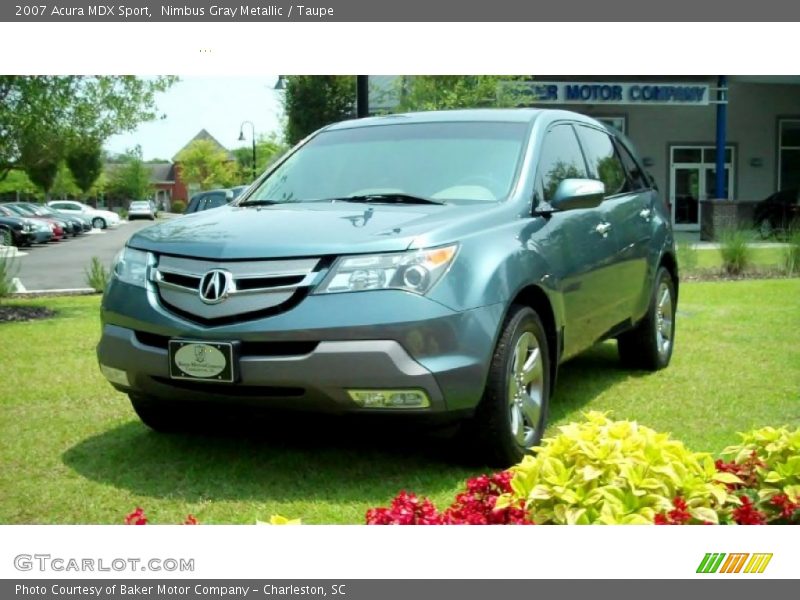 Nimbus Gray Metallic / Taupe 2007 Acura MDX Sport