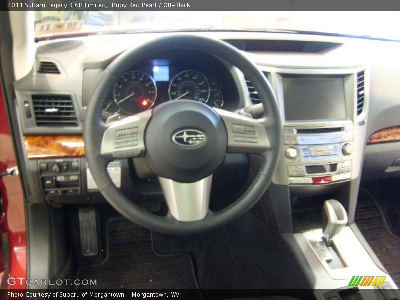 Ruby Red Pearl / Off-Black 2011 Subaru Legacy 3.6R Limited
