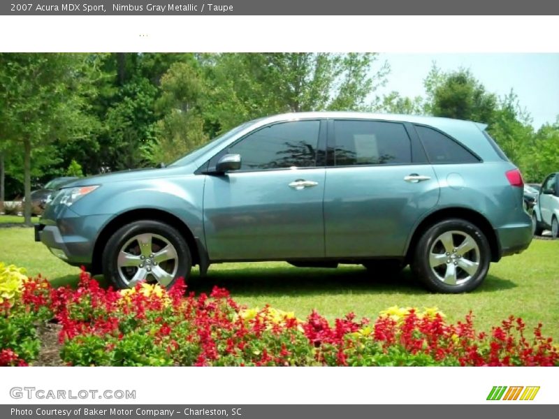 Nimbus Gray Metallic / Taupe 2007 Acura MDX Sport