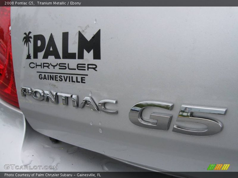 Titanium Metallic / Ebony 2008 Pontiac G5