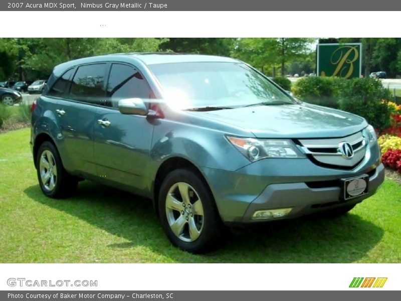 Nimbus Gray Metallic / Taupe 2007 Acura MDX Sport