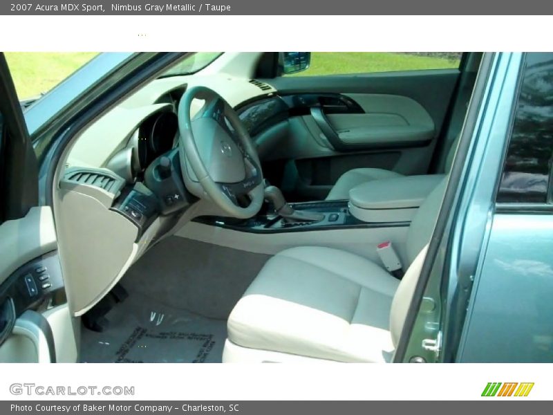 Nimbus Gray Metallic / Taupe 2007 Acura MDX Sport