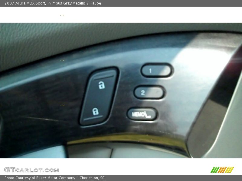 Nimbus Gray Metallic / Taupe 2007 Acura MDX Sport